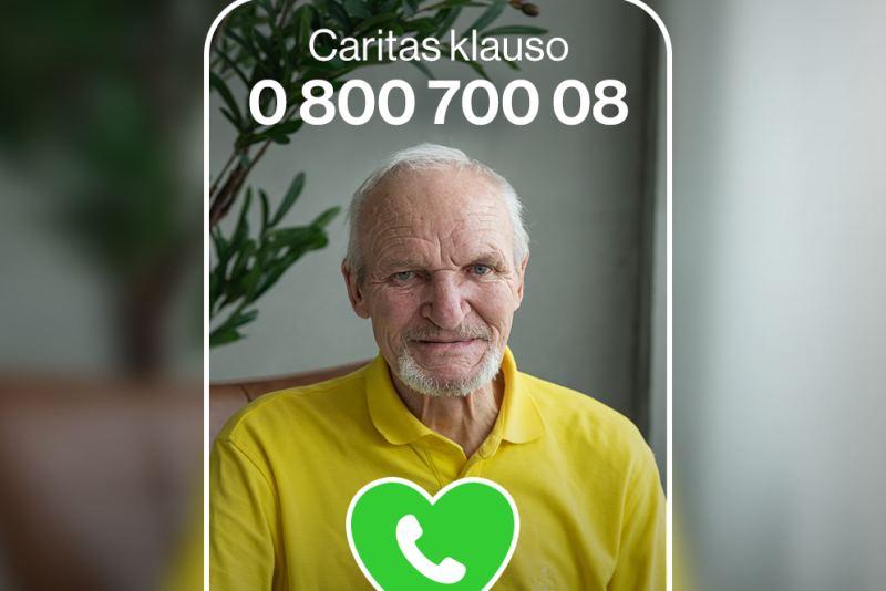 Startuoja „Caritas klauso“ – emocinės pagalbos linija vyresniems